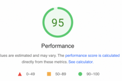 pagespeed score 95